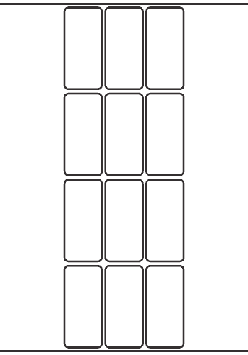 Rectangle Label 32mm x 70mm - 2,850 labels per roll