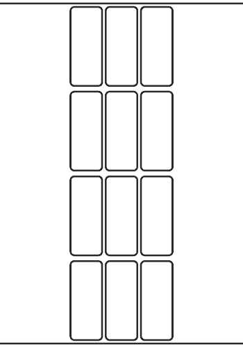 Rectangle Label 26mm x 65mm - 3,000 labels per roll