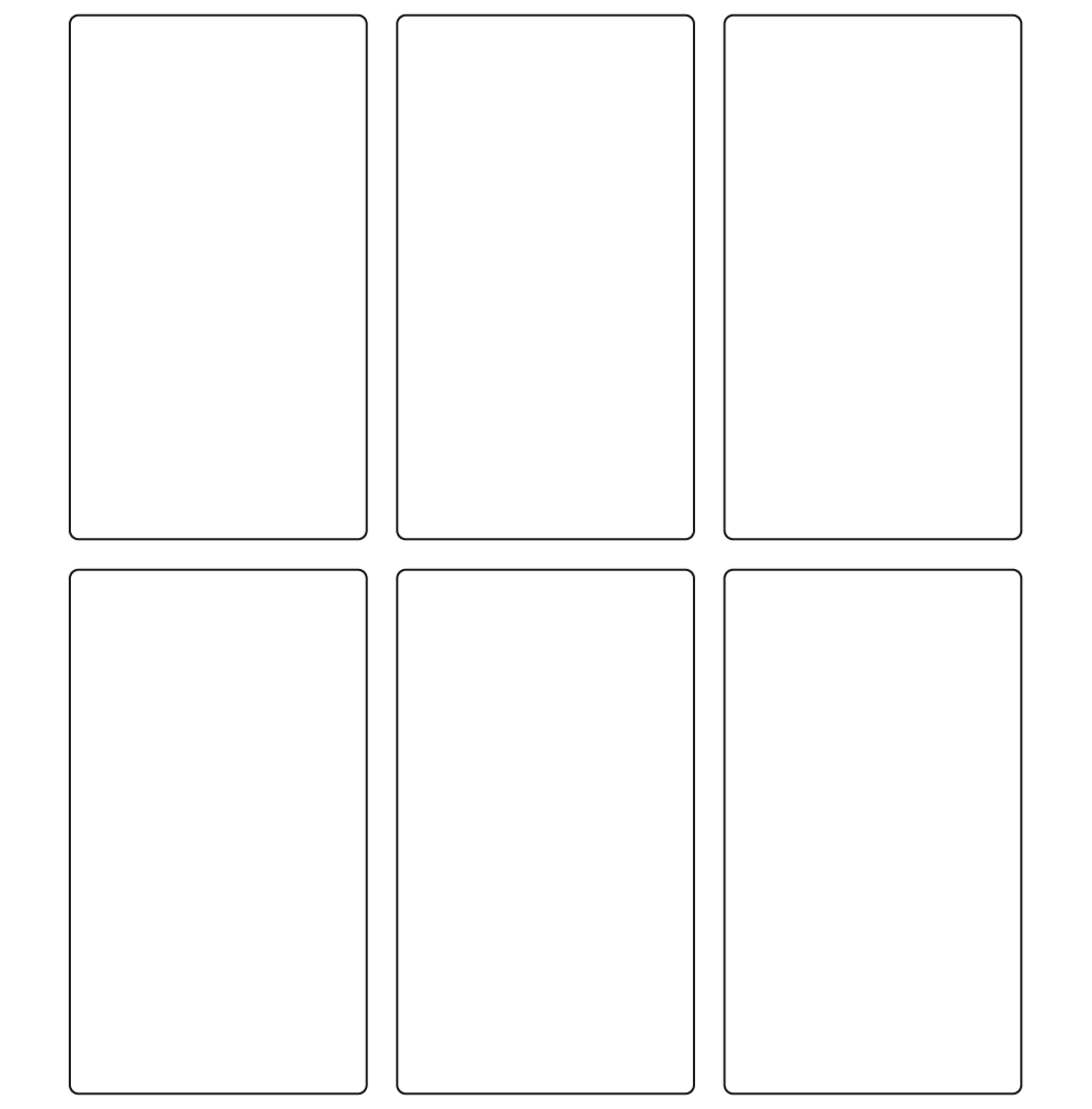 Rectangle Labels 68mm x 120mm - 1650 labels per roll