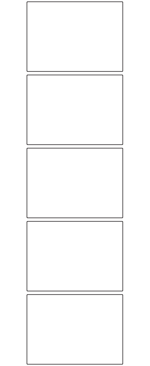 Rectangle Labels 80mm x 58mm - 1150 labels per roll