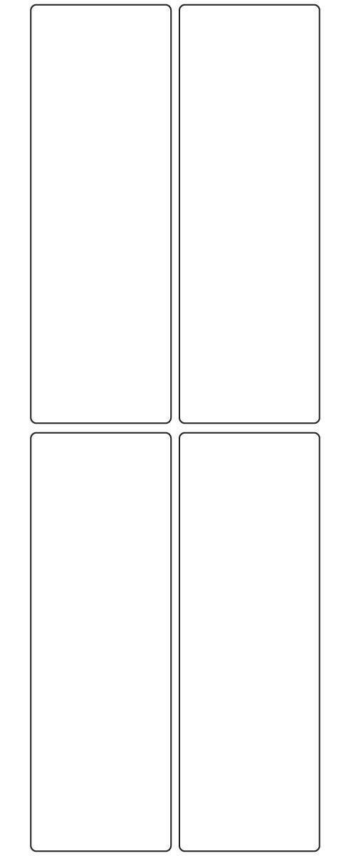 Rectangle Labels 50mm x 149mm - 920 labels per roll