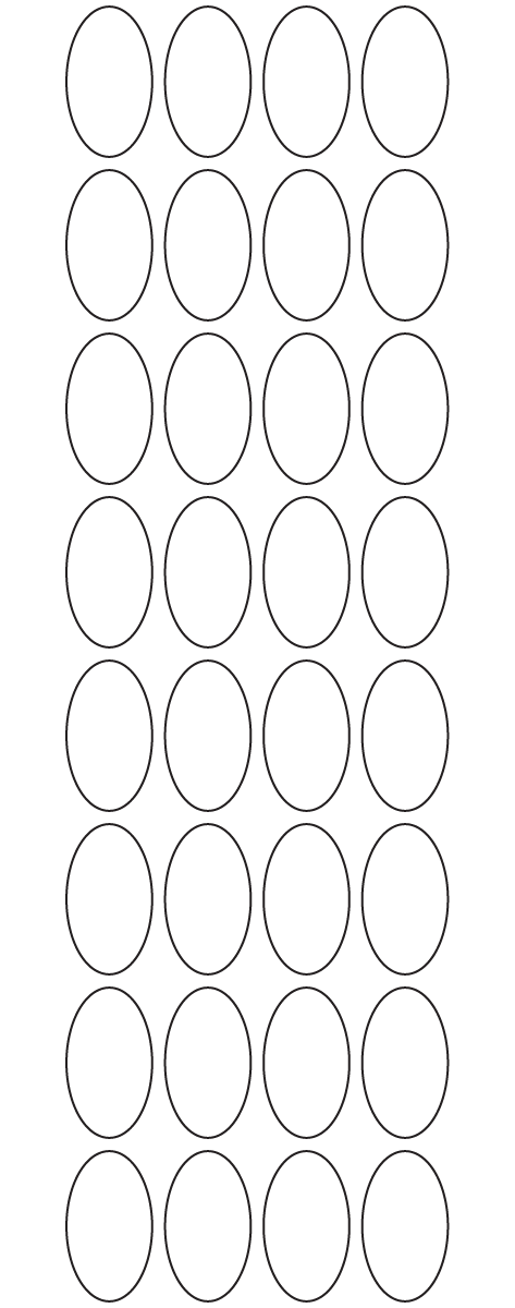 Oval Labels 20mm x 35mm - 7350 labels per roll Oval Labels 20mm x 35mm - 7350 labels per roll