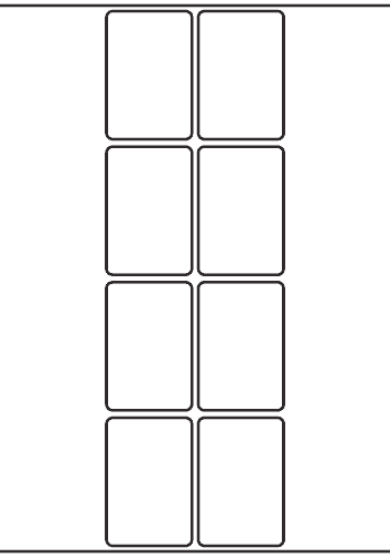 Rectangle Label 40mm x 60mm - 2,200 labels per roll
