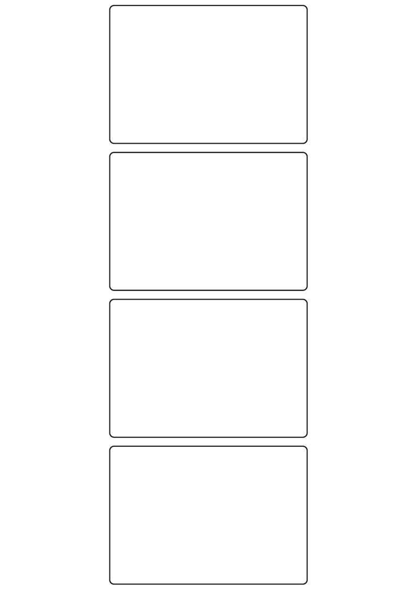 Rectangle Labels 100mm x 70mm - 950 labels per roll