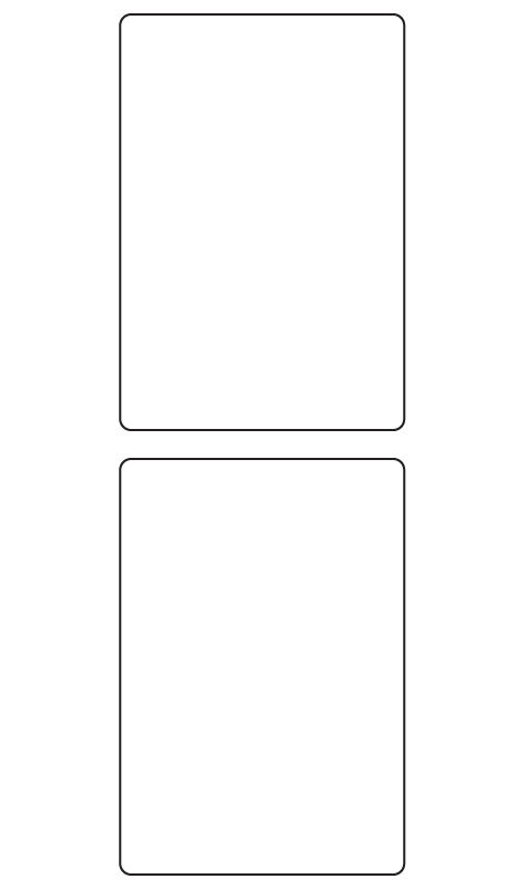 Rectangle Labels 65mm x 95mm - 690 labels per roll