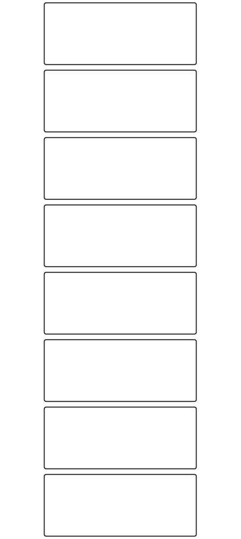 Rectangle Labels 79mm x 32mm - 2000 labels per roll