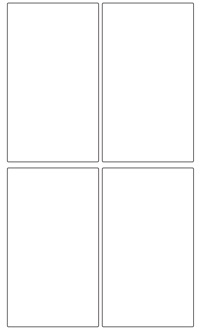 Rectangle Labels 75mm x 130mm - 1040 labels per roll