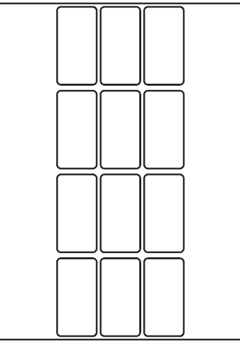 Rectangle Label 30mm x 59mm - 3,300 labels per roll