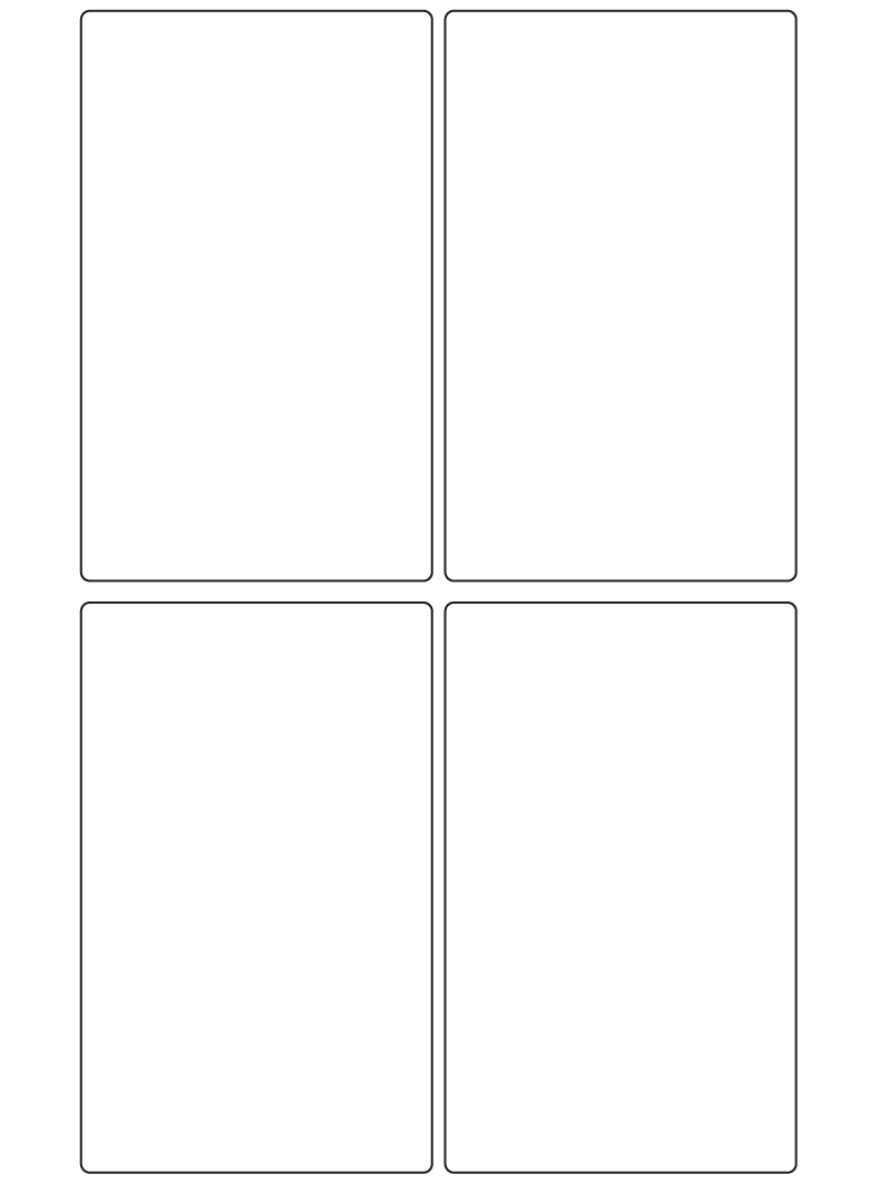 Rectangle Labels 80mm x 130mm - 1040 labels per roll