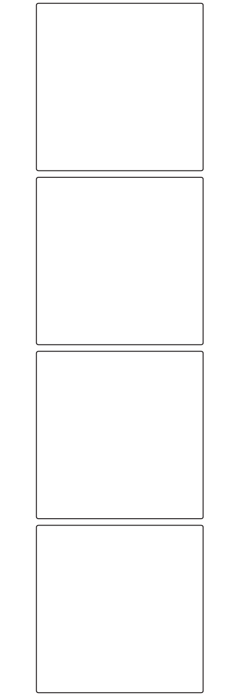 Rectangle Labels 87mm x 87mm - 770 labels per roll