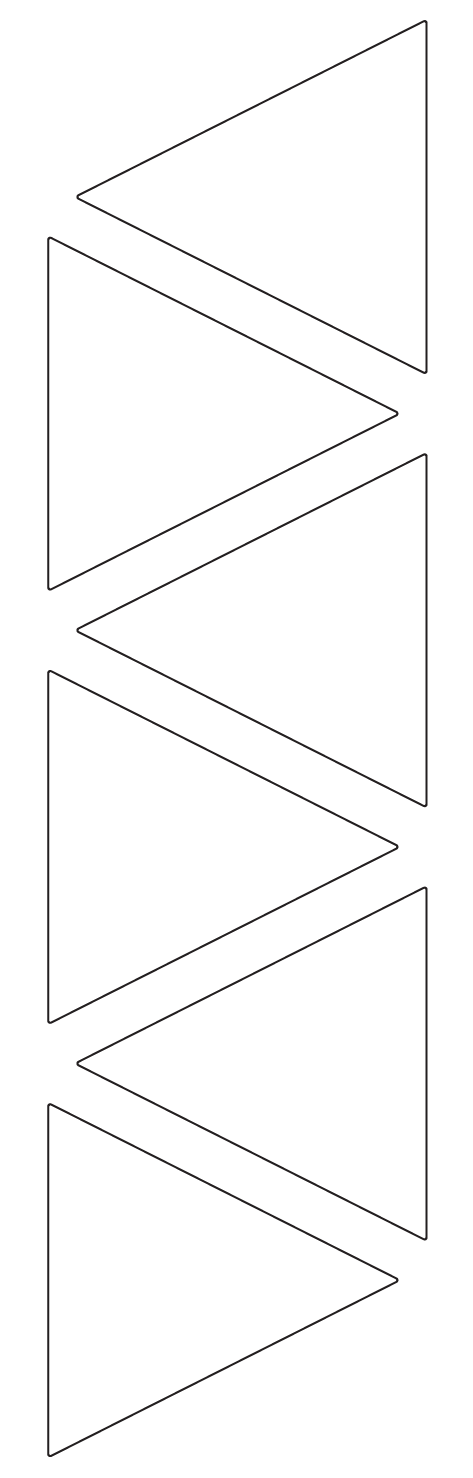 Triangle Labels 88.696mm x 89.377mm - 1270 labels per roll Triangle Labels 88.696mm x 89.377mm - 1270 labels per roll