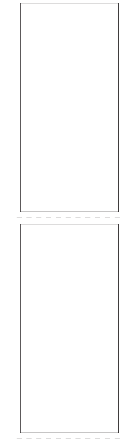Rectangle Labels 85mm x 180mm - 370 labels per roll