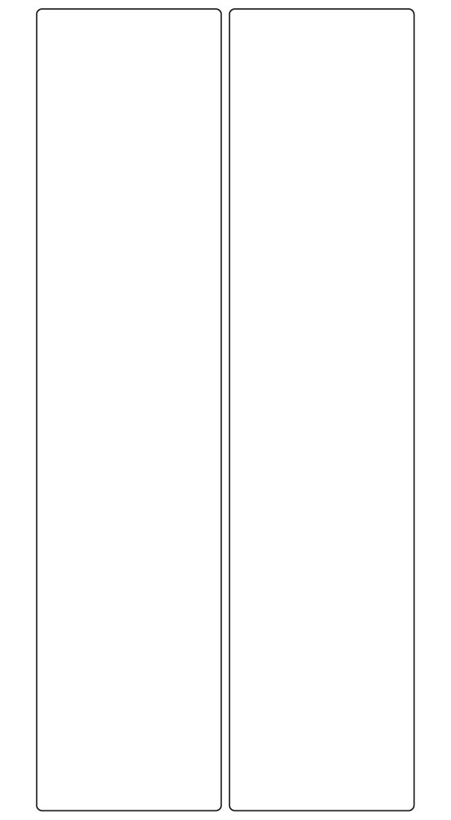 Rectangle Labels 68mm x 295mm - 460 labels per roll