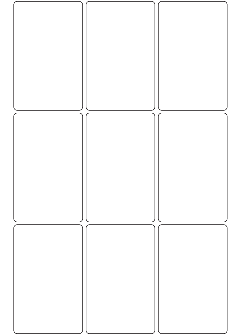 Rectangle Labels 60mm x 95mm - 2160 labels per roll