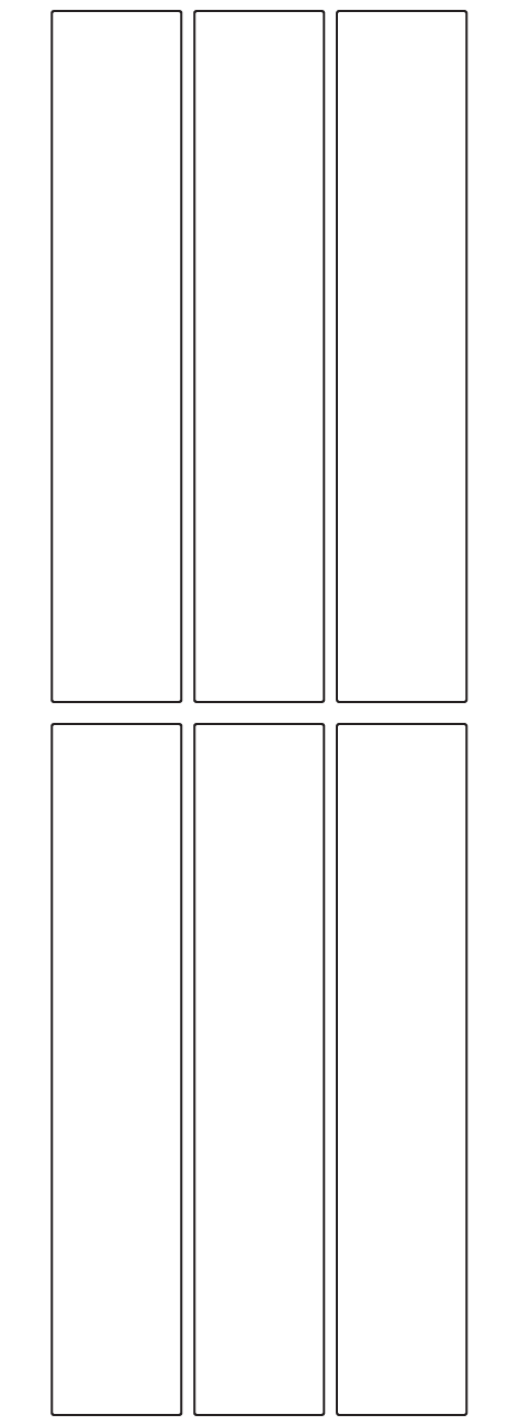 Rectangle Labels 30mm x 160mm - 1270 labels per roll