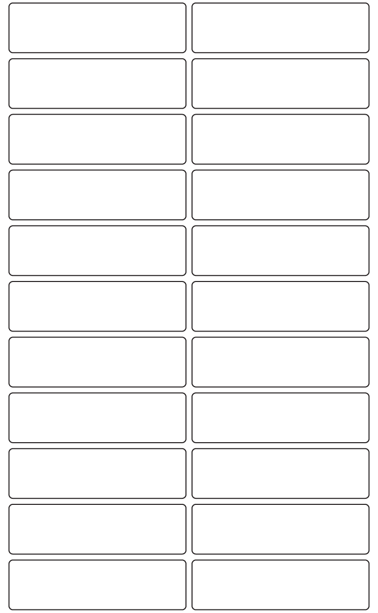 Rectangle Labels 89mm x 25mm - 5000 labels per roll