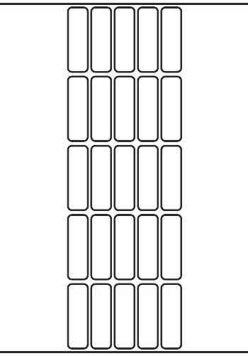 Rectangle Label 17mm x 55mm - 5,900 labels per roll