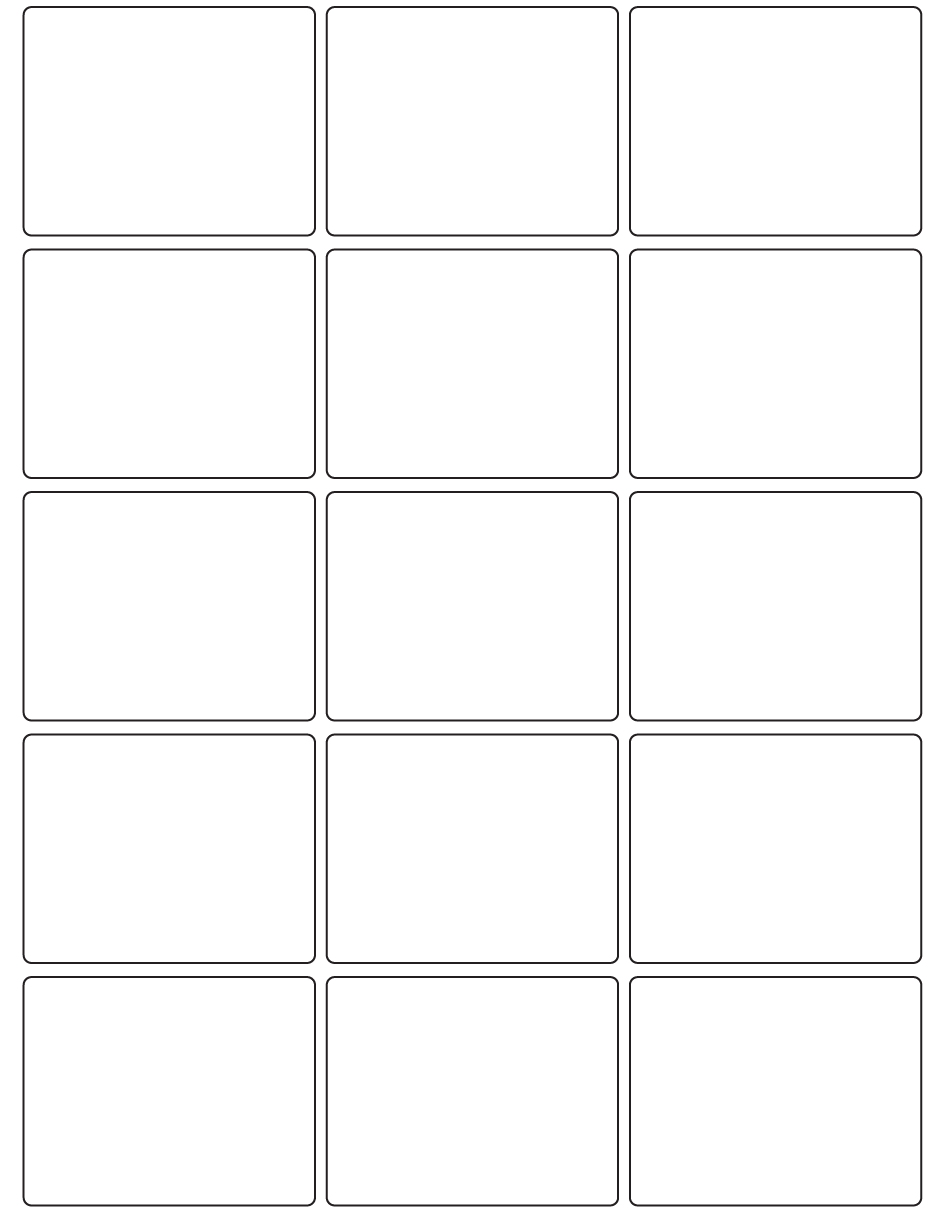 Rectangle Labels 74mm x 58mm - 3410 labels per roll