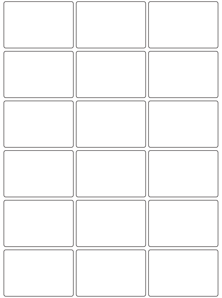 Rectangle Labels 72mm x 48mm - 4090 labels per roll