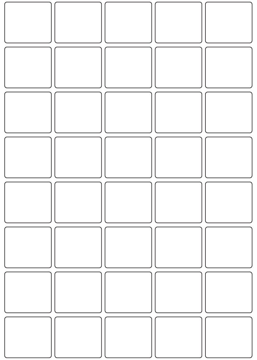 Rectangle Labels 40mm x 35mm - 9090 labels per roll