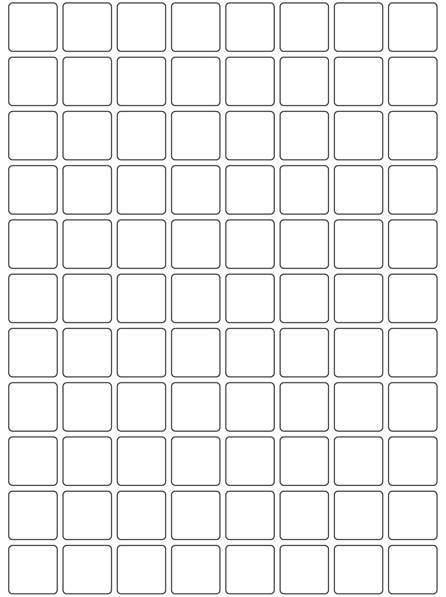 Rectangle Labels 25mm x 25mm - 20000 labels per roll