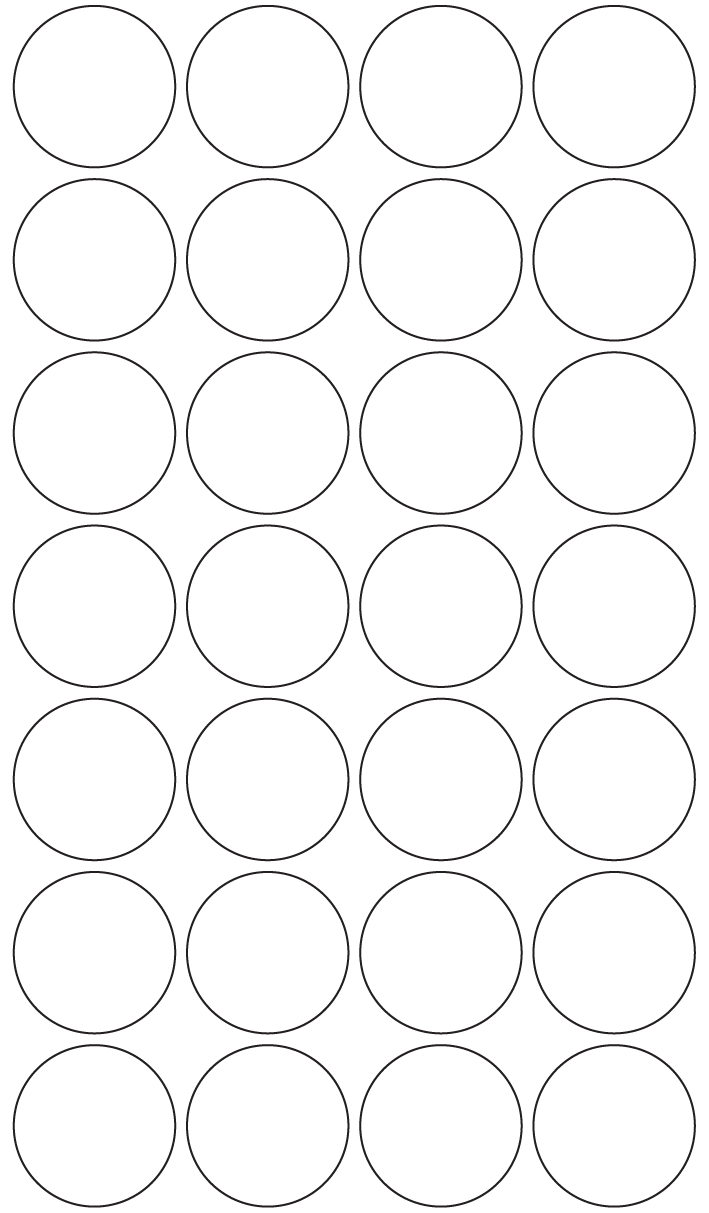 Circle Labels 41mm dia - 6360 labels per roll Circle Labels 41mm dia - 6360 labels per roll