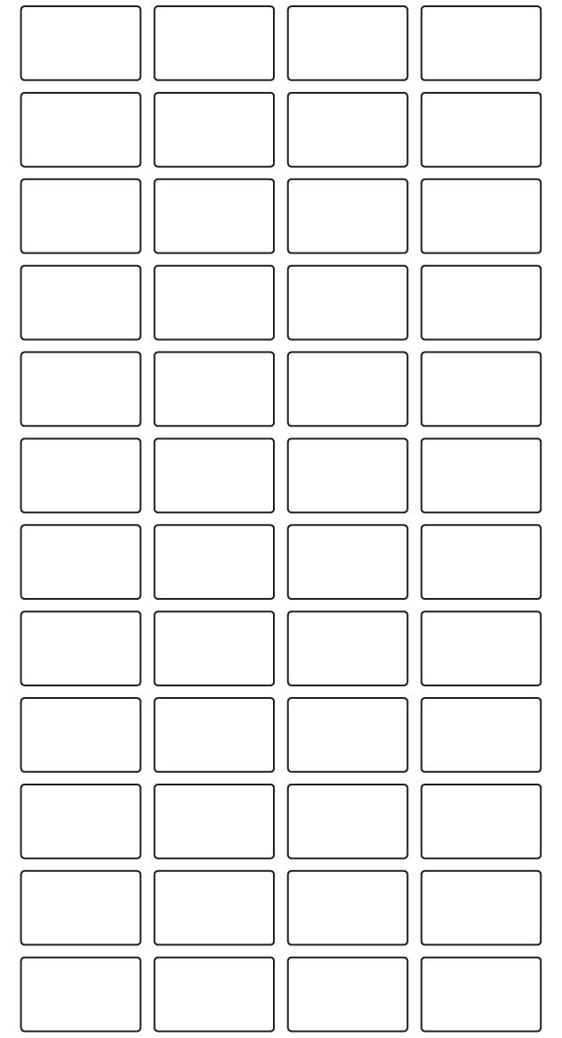 Rectangle Labels 34mm x 21mm - 11380 labels per roll