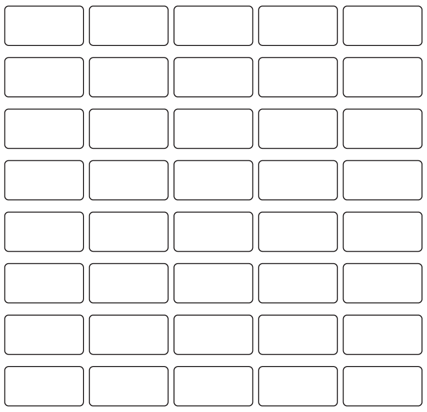 Rectangle Labels 40mm x 20mm - 13360 labels per roll