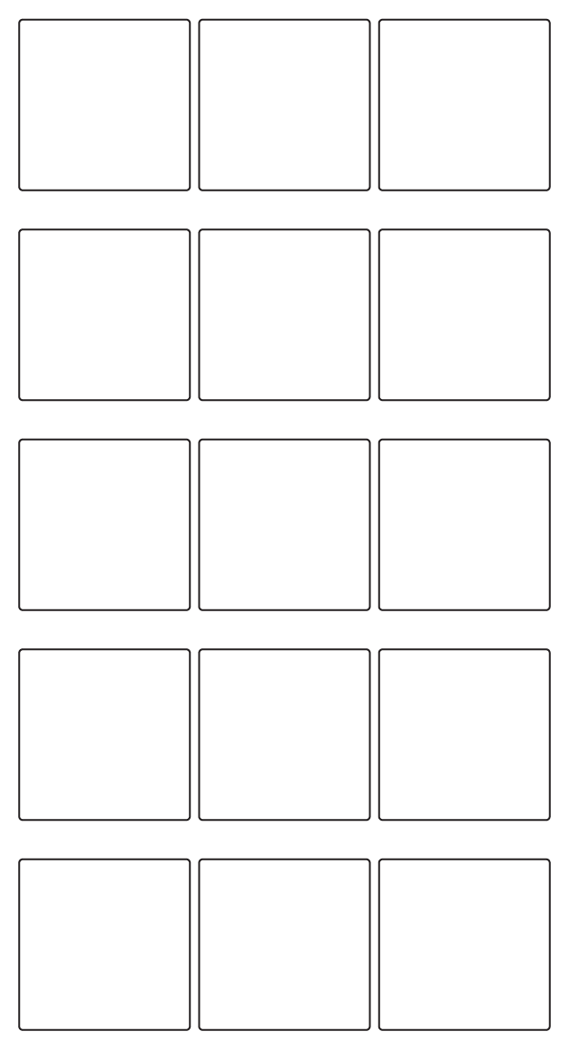 Rectangle Labels 48mm x 48mm - 3560 labels per roll