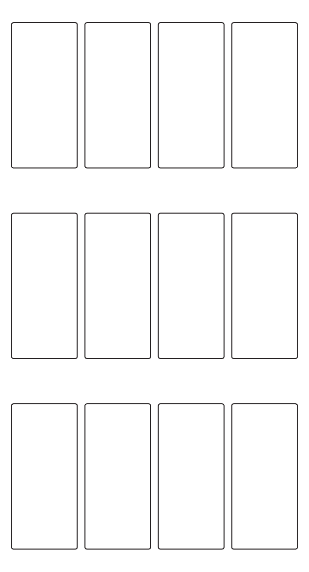 Rectangle Labels 34mm x 75mm - 2840 labels per roll