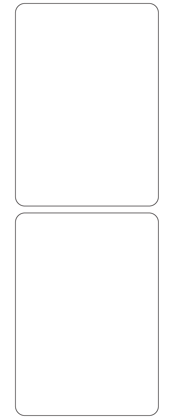 Rectangle Labels 123.3mm x 175mm - 390 labels per roll