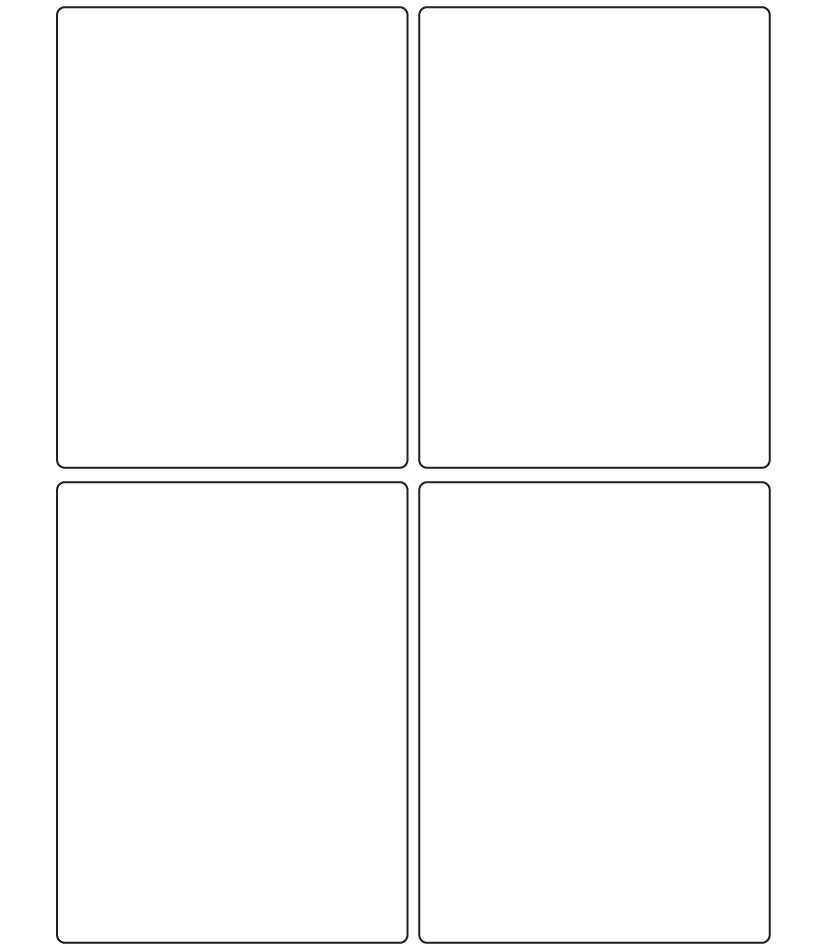 Rectangle Labels 89mm x 117mm - 1160 labels per roll