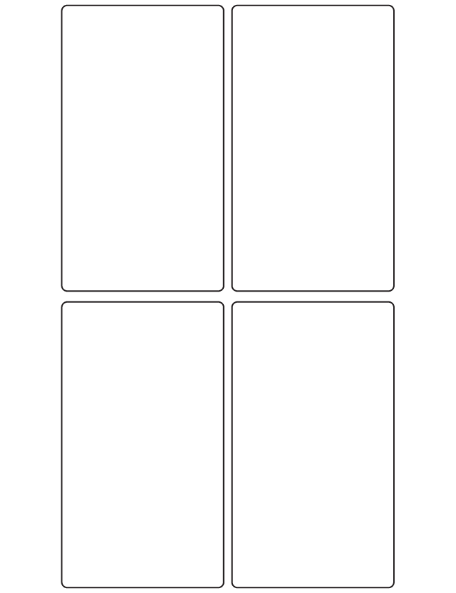 Rectangle Labels 59mm x 104mm - 1300 labels per roll