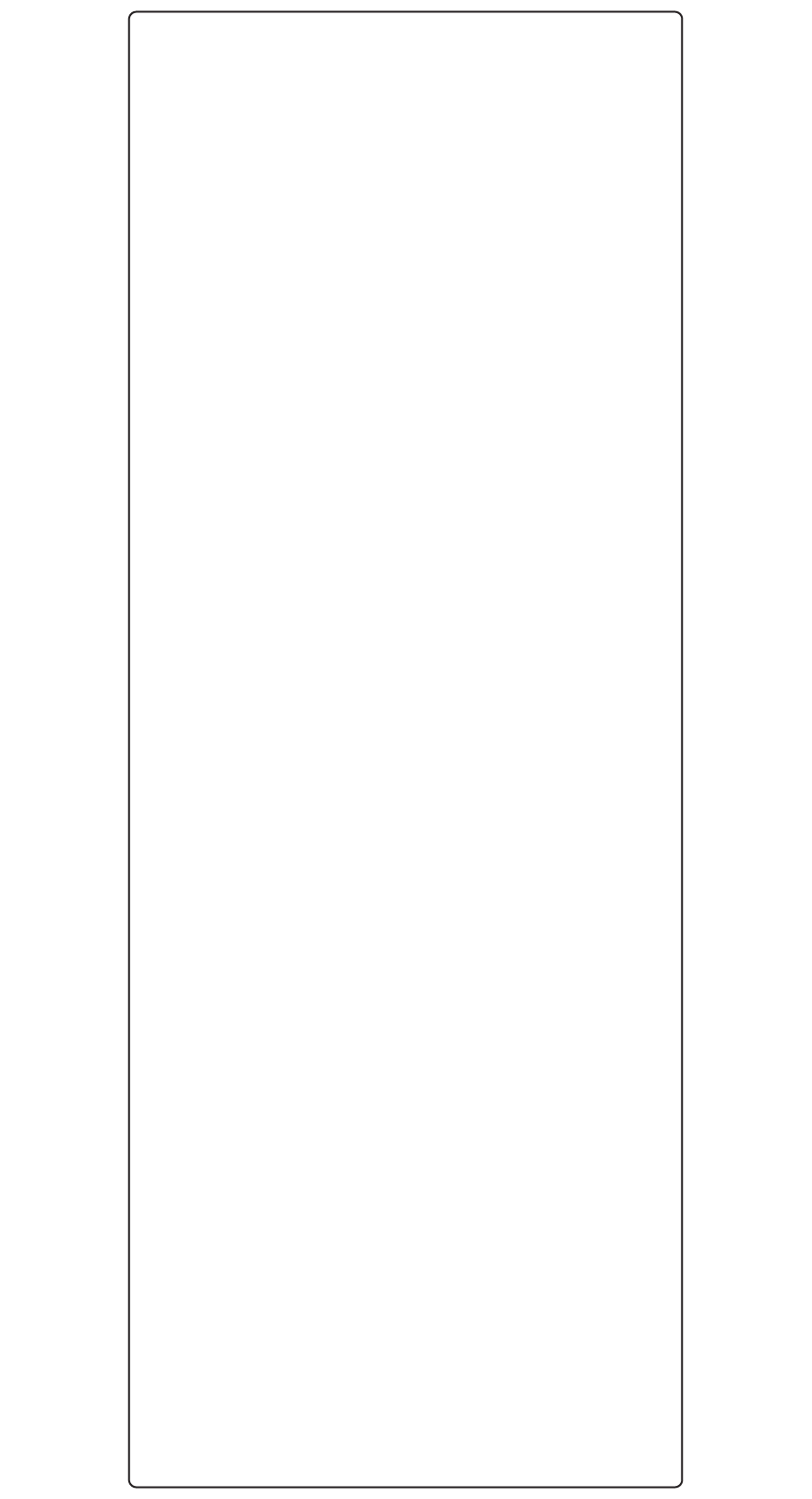 Rectangle Labels 150mm x 400mm - 170 labels per roll