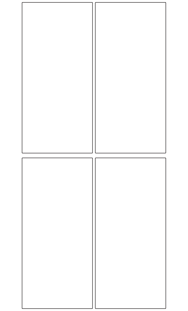 Rectangle Labels 75mm x 160mm - 850 labels per roll