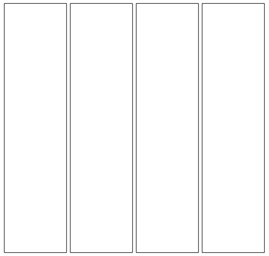 Rectangle Labels 51mm x 204mm - 1340 labels per roll