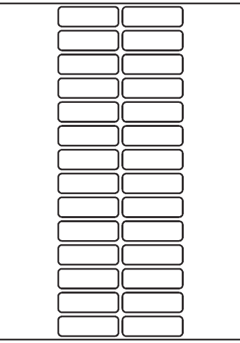 Rectangle Label 46mm x 15mm - 7,700 labels per roll