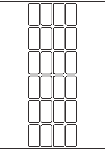 Rectangle Label 22mm x 45mm - 5,680 labels per roll