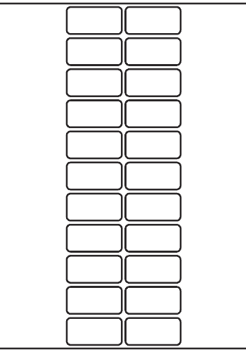 Rectangle Label 45mm x 22mm - 5,520 labels per roll - Click Image to Close