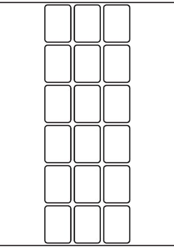 Rectangle Label 30mm x 43mm - 4,500 labels per roll