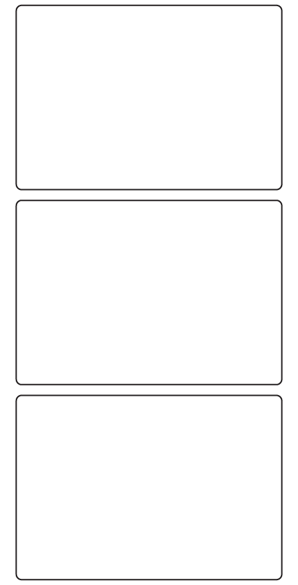 Rectangle Labels 98mm x 68mm - 970 labels per roll