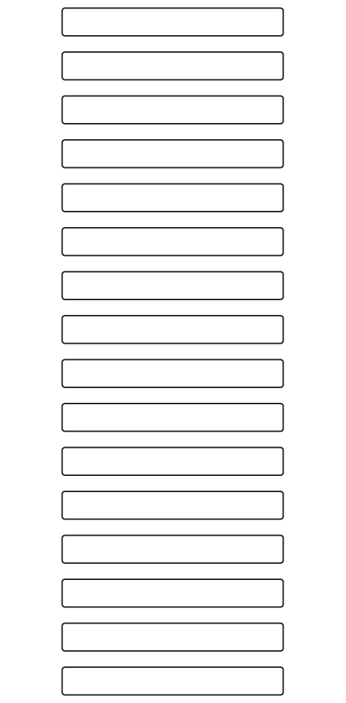 Rectangle Labels 80mm x 10mm - 4410 labels per roll