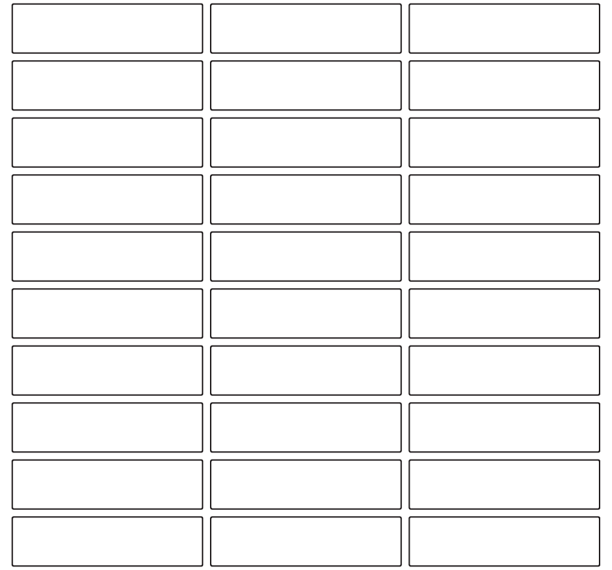 Rectangle Labels 70mm x 18mm - 10020 labels per roll