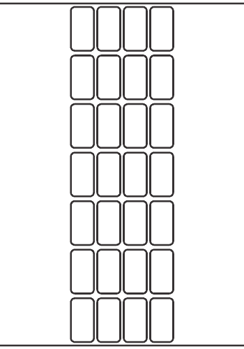 Rectangle Label 20mm x 38mm - 6,640 labels per roll