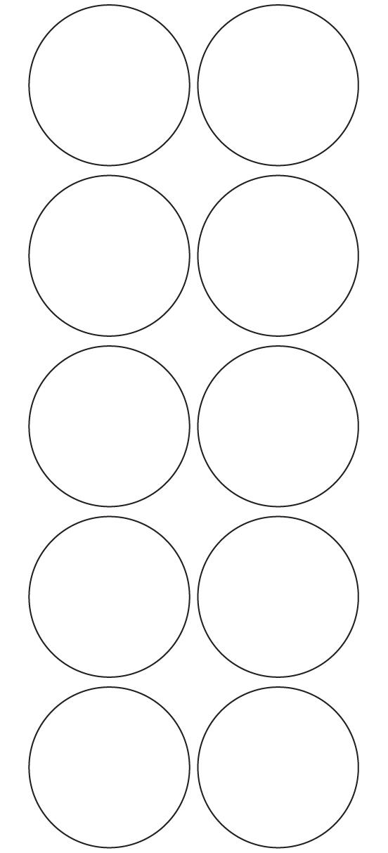 Circle Labels 58mm dia - 2270 labels per roll Circle Labels 58mm dia - 2270 labels per roll