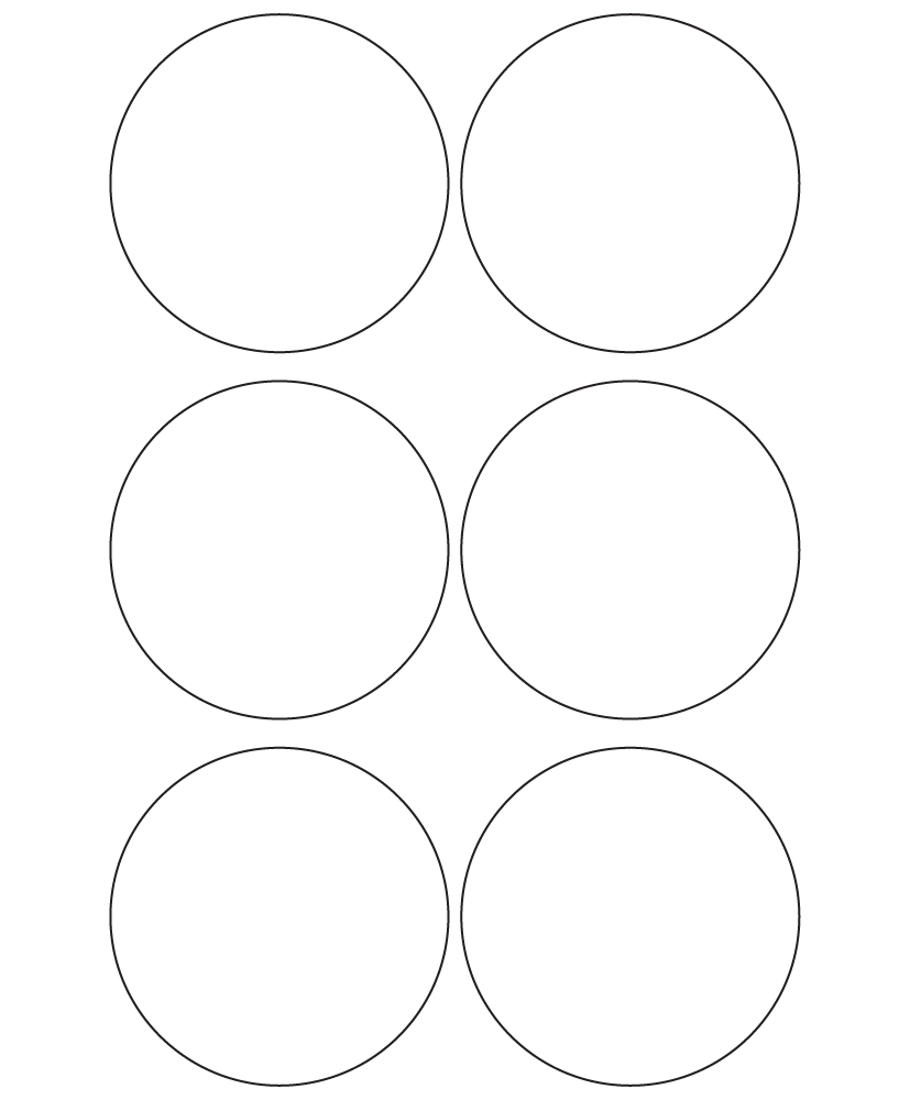Circle Labels 78mm dia - 1650 labels per roll Circle Labels 78mm dia - 1650 labels per roll