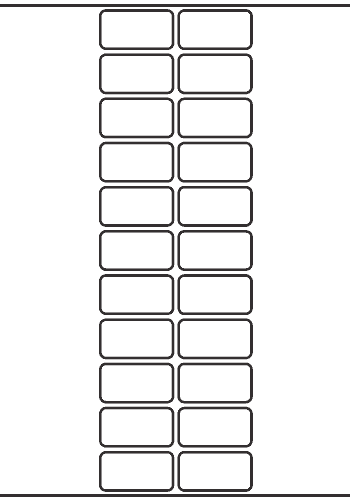 Rectangle Label 38mm x 20mm - 6,060 labels per roll