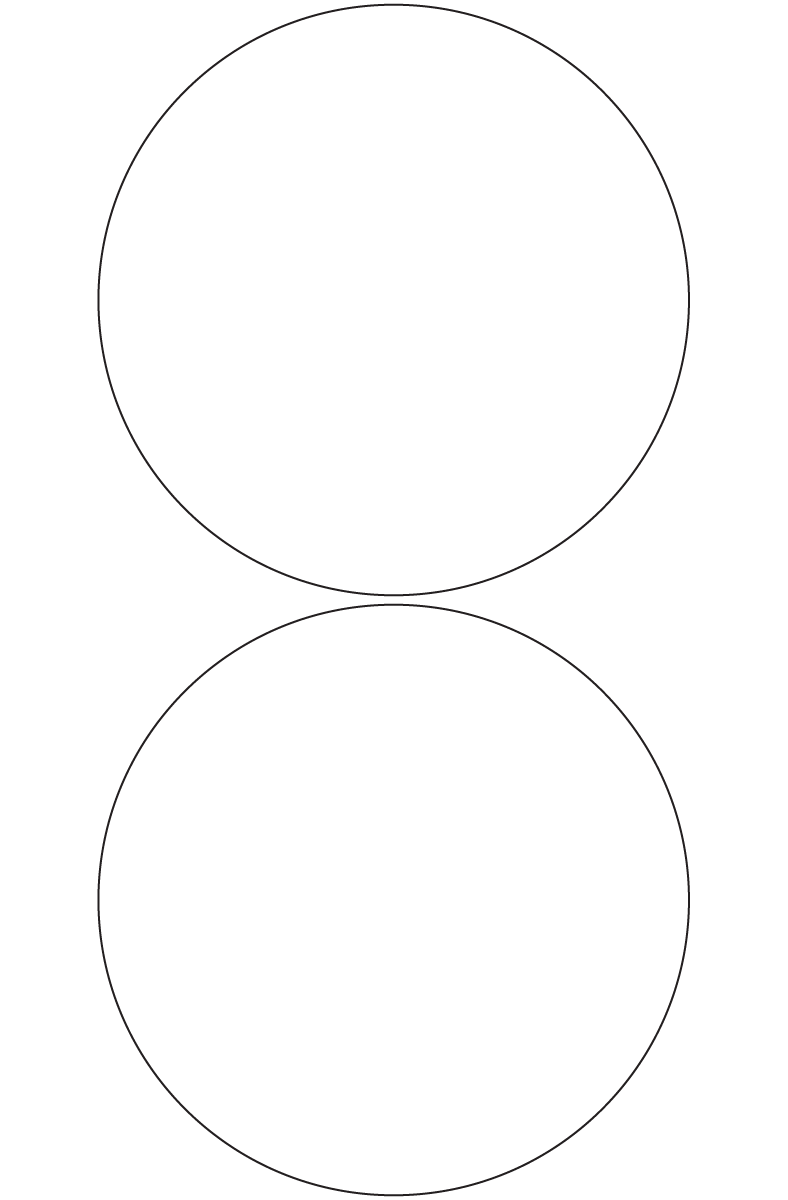Circle Labels 150mm dia - 460 labels per roll Circle Labels 150mm dia - 460 labels per roll