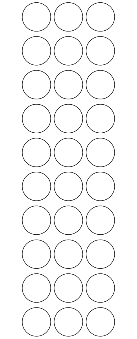 Circle Labels 25mm dia - 7110 labels per roll Circle Labels 25mm dia - 7110 labels per roll