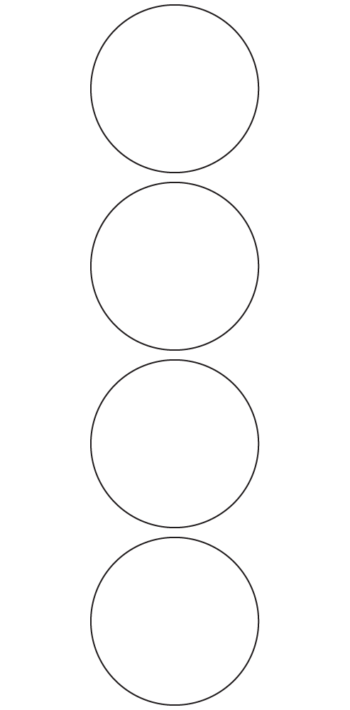 Circle Labels 60mm dia - 1100 labels per roll Circle Labels 60mm dia - 1100 labels per roll